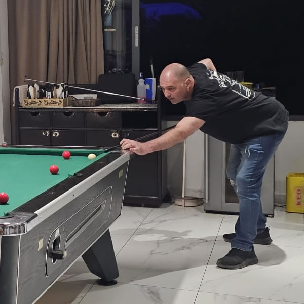 Panikos playing for Bottlebank at Petsas